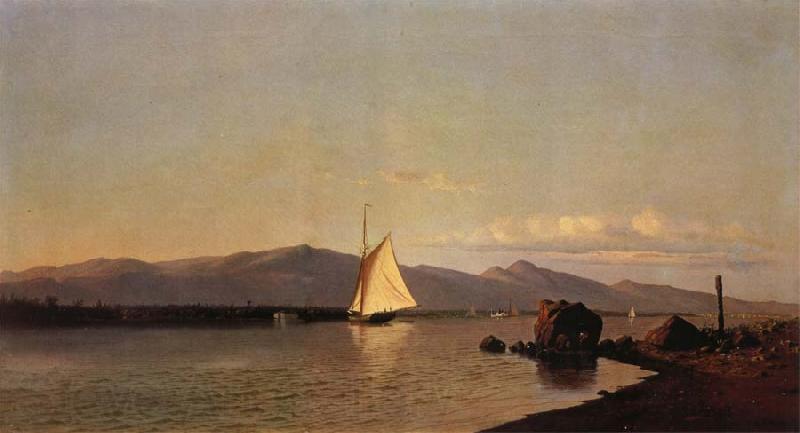 Francis A.Silva Kingston Point Hudson River Norge oil painting art